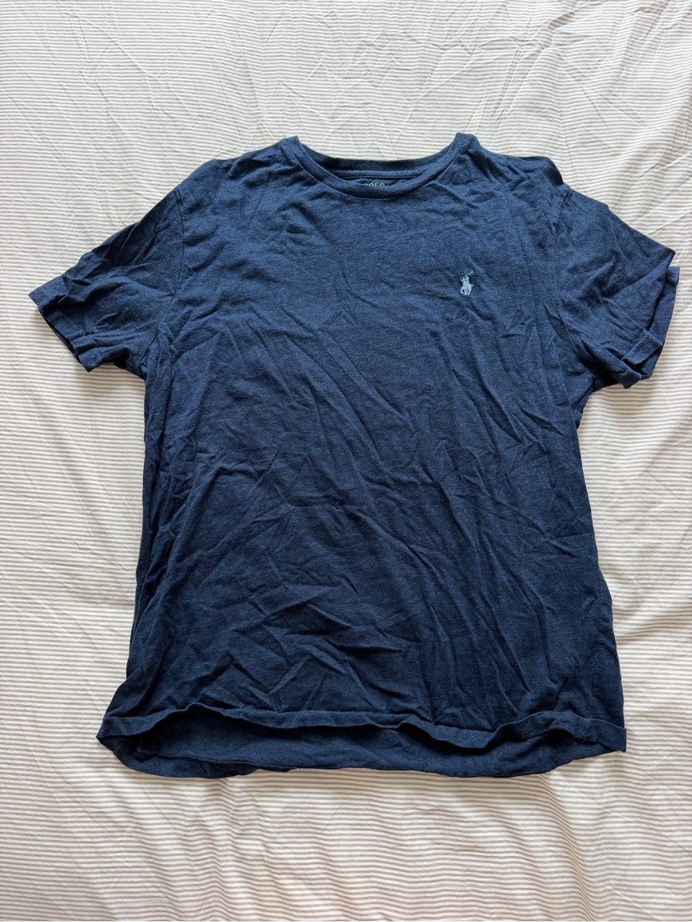 Polo by Ralph Lauren Dark Blue Crew Neck Tee with Polo Pony